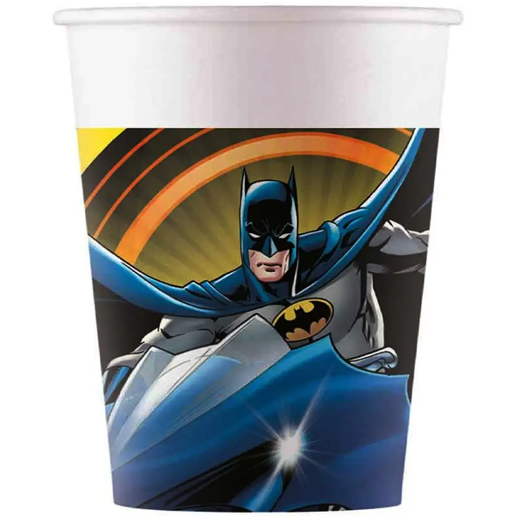 Batman хартиен чаши 8бр. комплект 200мл изображение 1