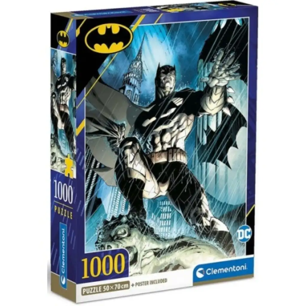 Batman HQC 1000 части пъзел с постер - Clementoni изображение 1
