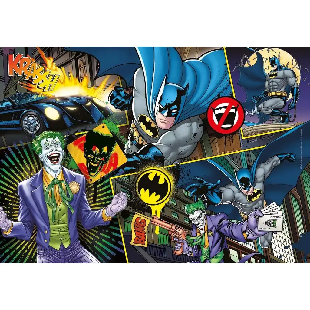 Batman срещу Joker 104 части суперцветен пъзел - Clementoni изображение 2