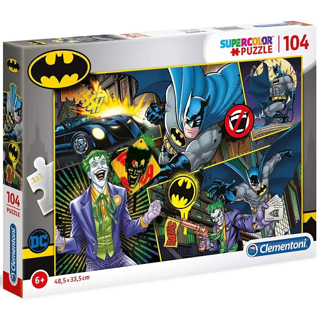 Batman срещу Joker 104 части суперцветен пъзел - Clementoni изображение 1