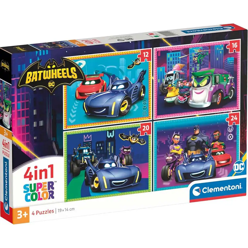 Batwheels 4 в 1 Supercolor пъзел - Clementoni изображение 1