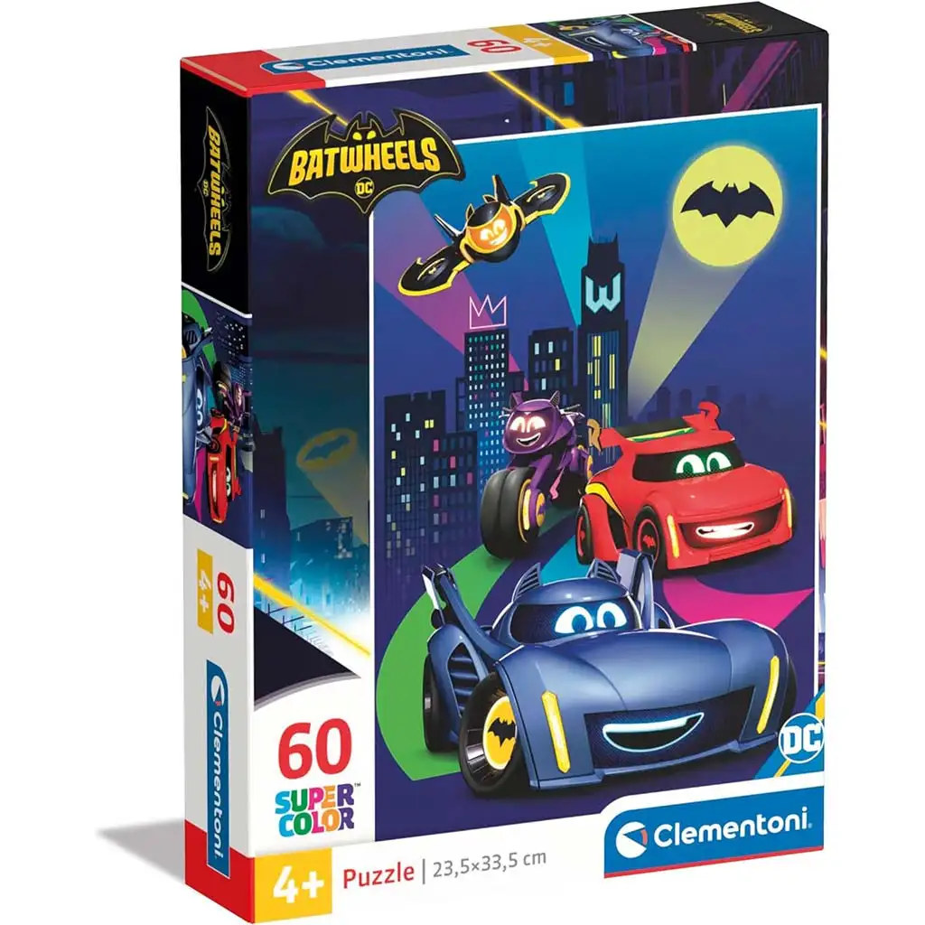 Batwheels 60бр. Supercolor пъзел - Clementoni изображение 1