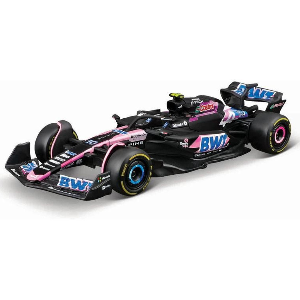 Bburago: BWT Alpine F1 Team A524 (2024) F1 състезателен автомобил метален автомобилен модел 1/43 (Пиер Гасли #10) изображение 2