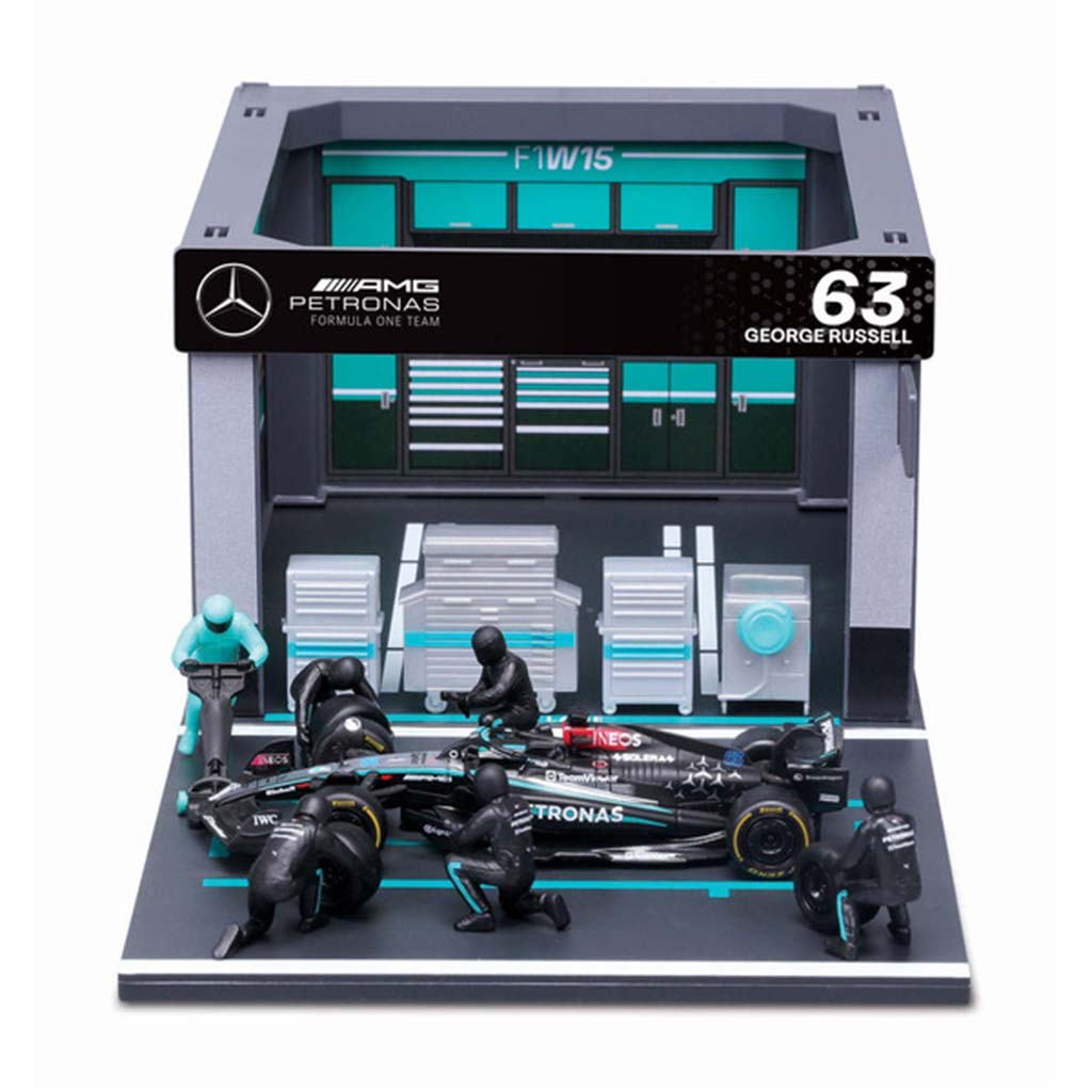 Bburago: F1 състезателен автомобил 1/43 - MB AMG W15 E Performance боксов път изображение 2