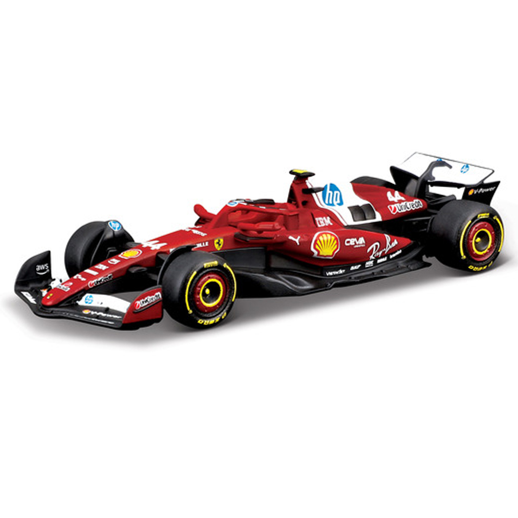 Bburago: Ferrari SF-25 F1(2025) състезателен автомобил метален автомобилен модел 1/64 (Lewis Hamilton #44) изображение 1