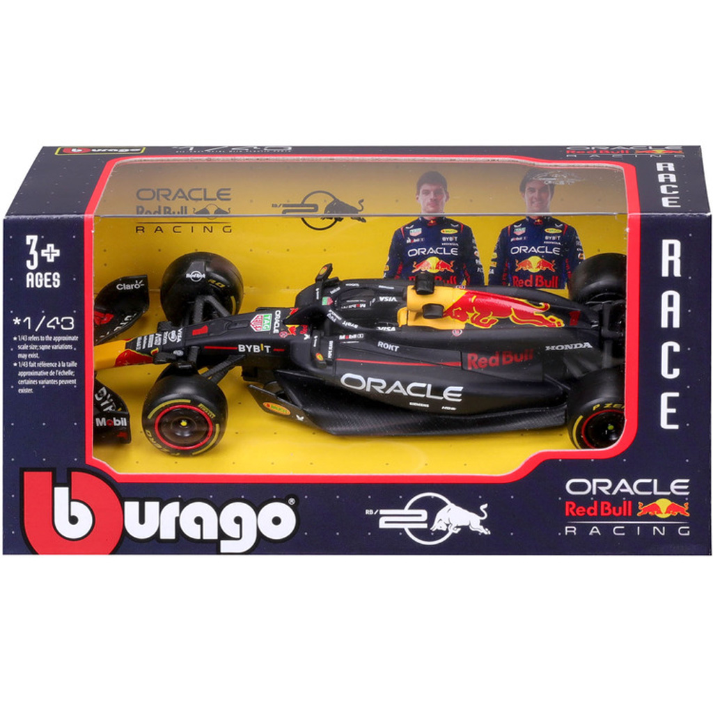Bburago: Red Bull RB20 F1 състезателен автомобил метален автомобилен модел 1/43 изображение 1