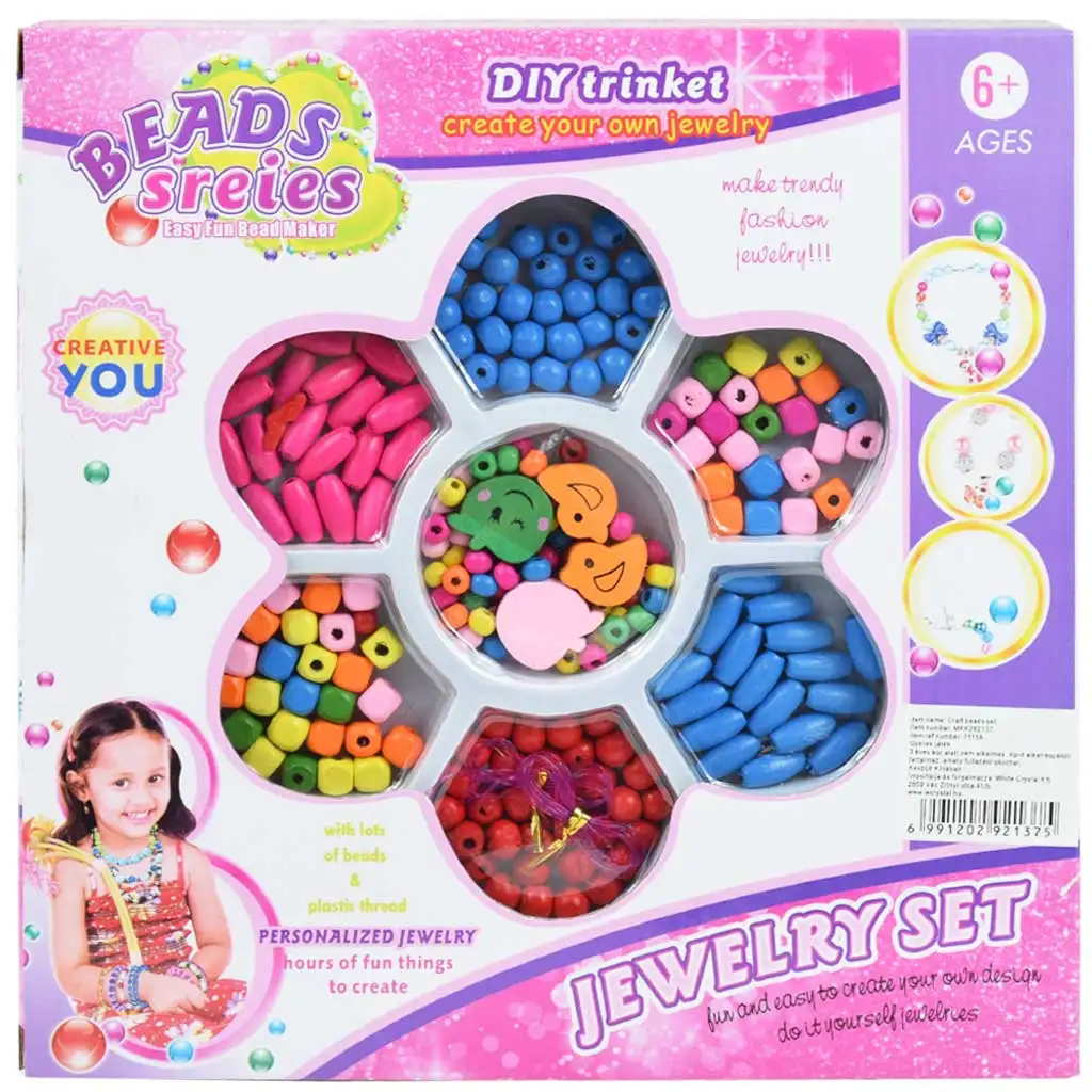 Beads Series: Комплект за изработка на бижута с 100+ цветни мъниста в различни форми изображение 1