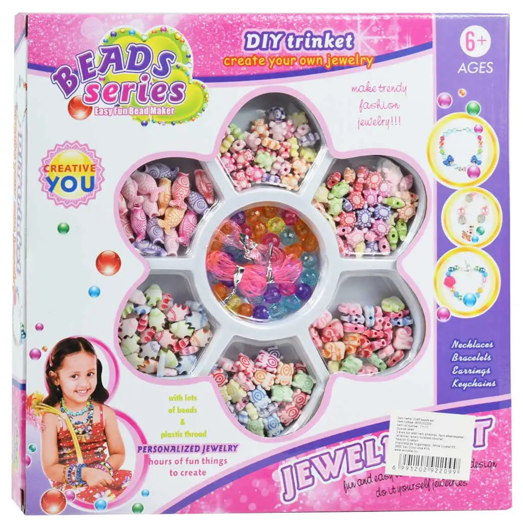 Beads Series: Комплект за изработка на бижута с 100+ мъниста в различни цветове изображение 1