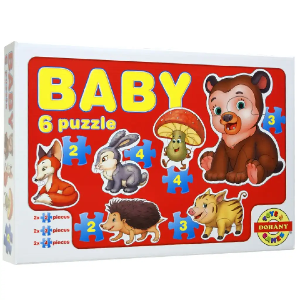 Бебешки пъзел с горски животни - D-Toys изображение 1