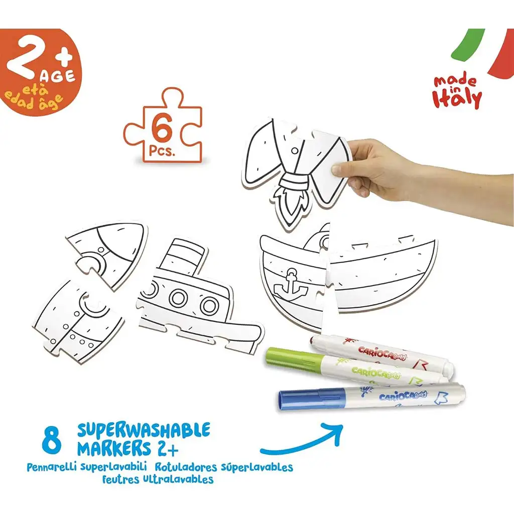 Бебешкият ми първи цветен пъзел комплект - Carioca изображение 2