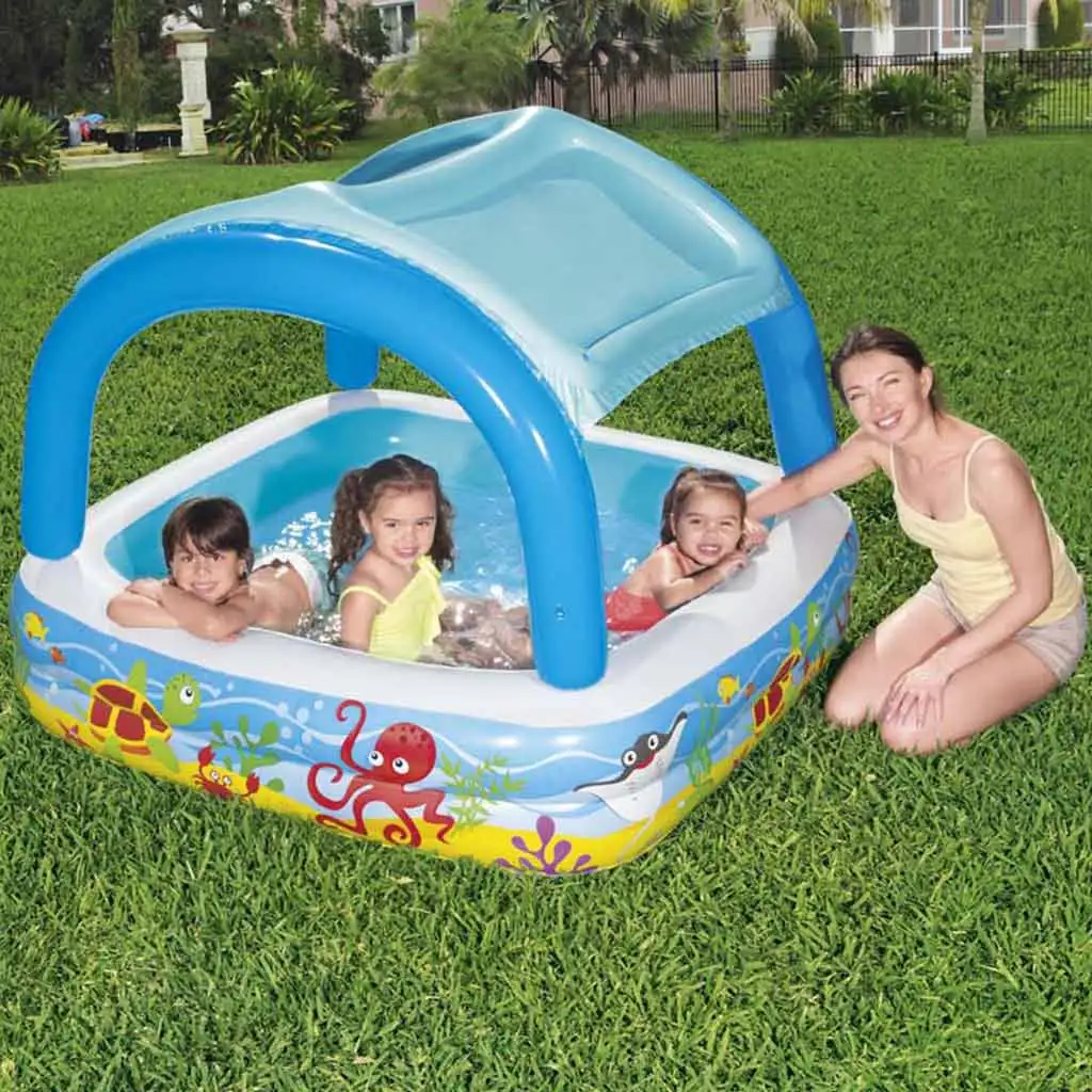 Bestway: Beach Buddy™ басейн за пръскане с покривало против слънце 140 x 140 x 114 см изображение 2