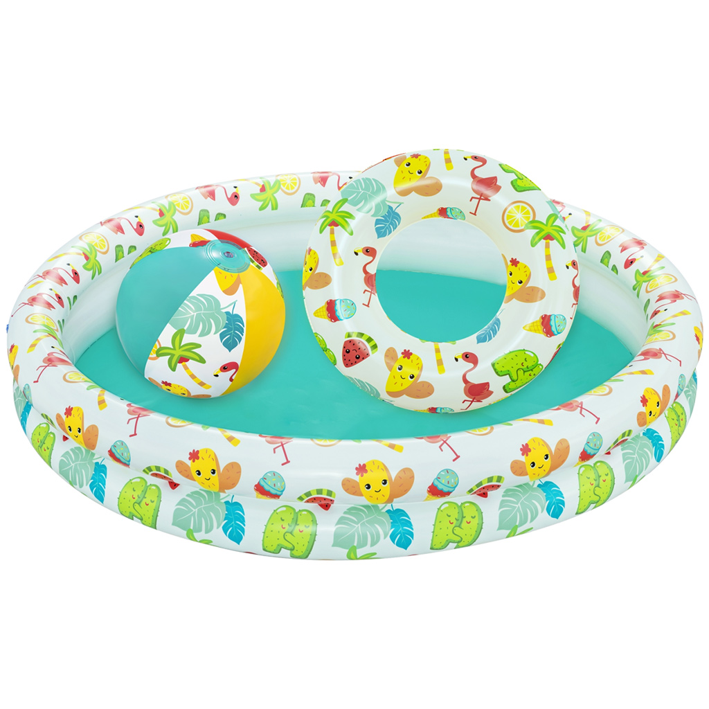 Bestway: Beachtastic надуваем басейн за игра 3в1 комплект Ø 122 x 20 см изображение 1