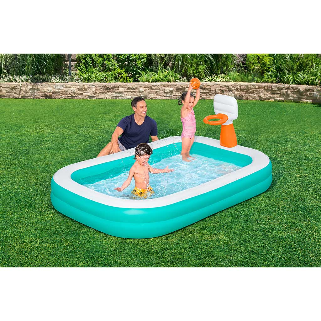 Bestway: Dunk N' Splash™ басейн с баскетболно табло 251x168x102см изображение 2