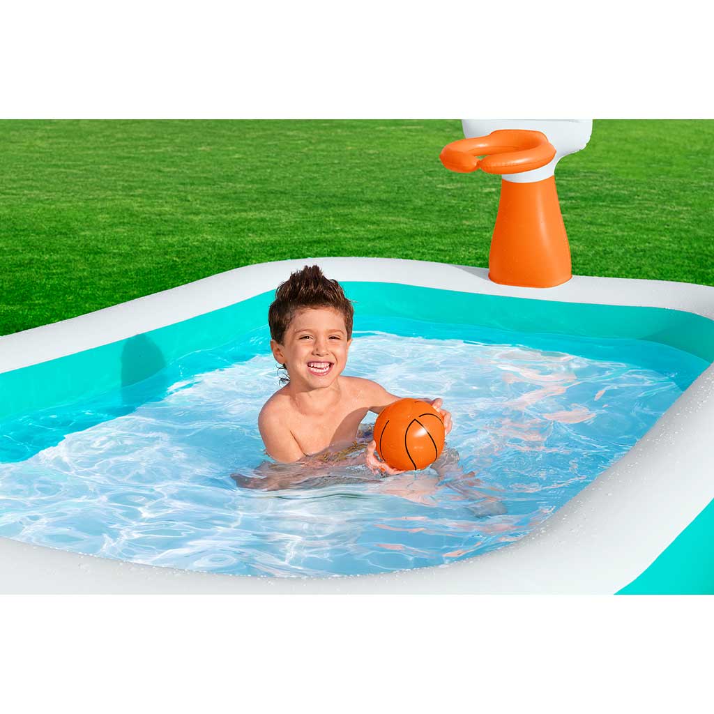 Bestway: Dunk N' Splash™ басейн с баскетболно табло 251x168x102см изображение 3