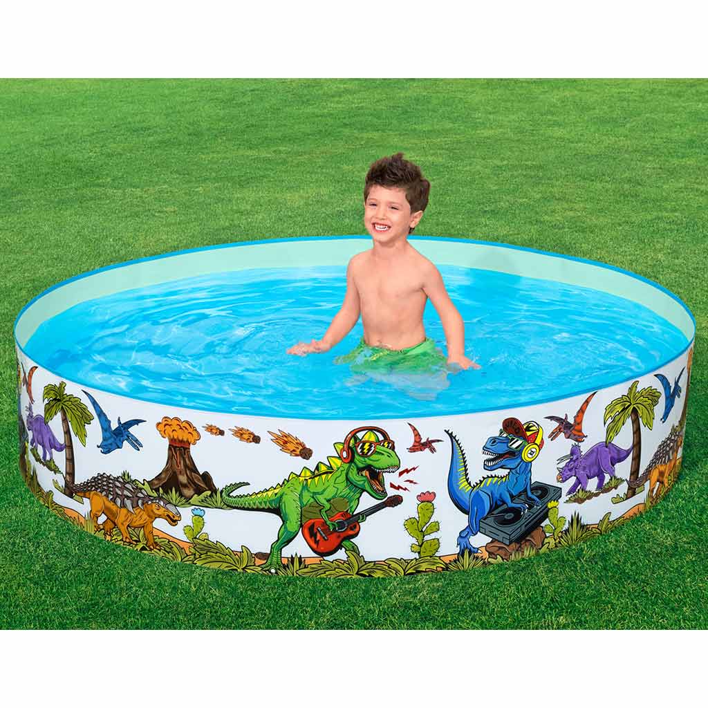 Bestway: Fill 'n Fun™ басейн с твърди стени с динозаври Ø 183 x 38 см изображение 4