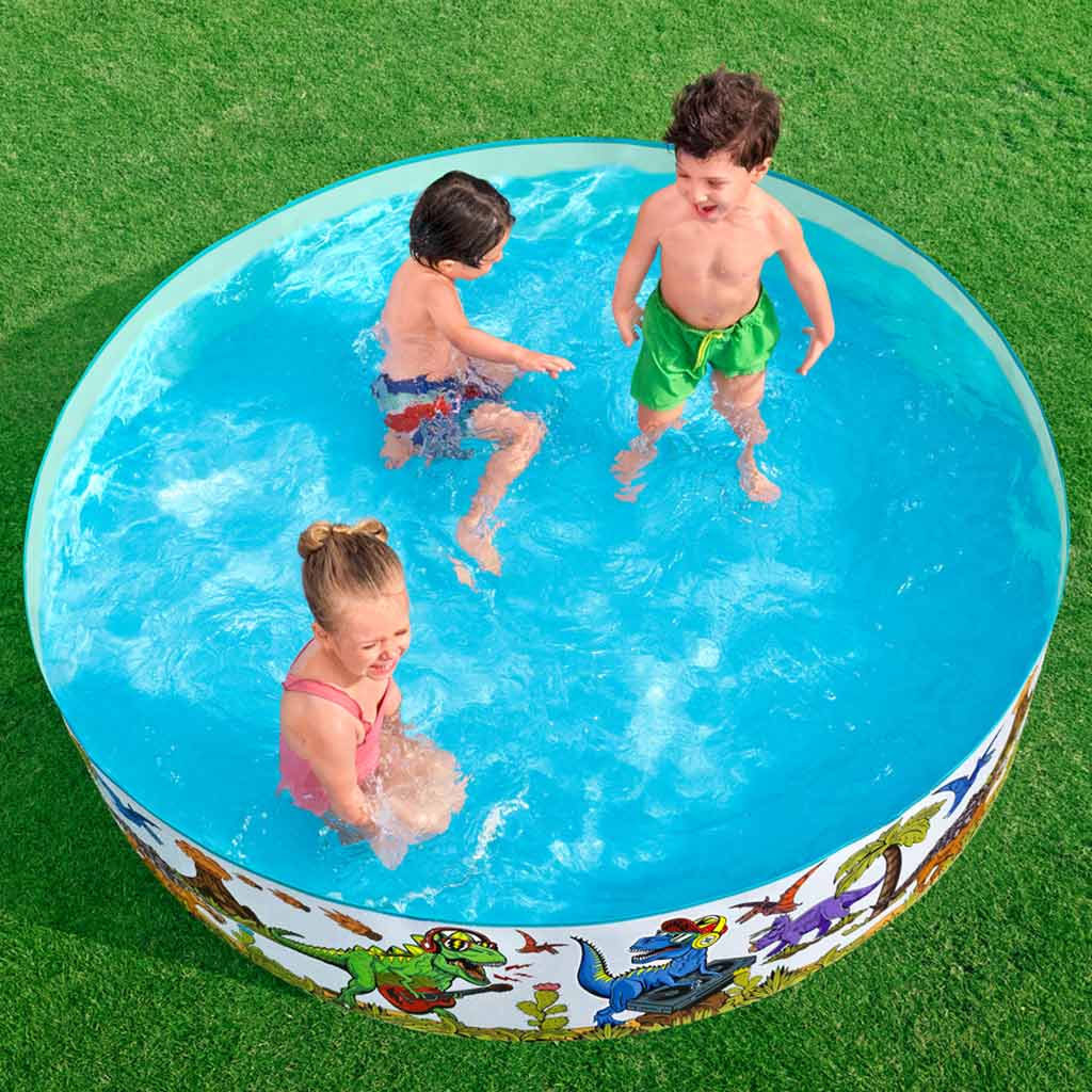 Bestway: Fill 'n Fun™ басейн с твърди стени с динозаври Ø 183 x 38 см изображение 5