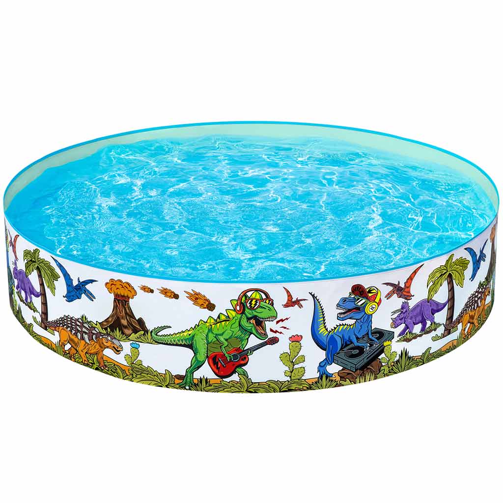 Bestway: Fill 'n Fun™ басейн с твърди стени с динозаври Ø 183 x 38 см изображение 1