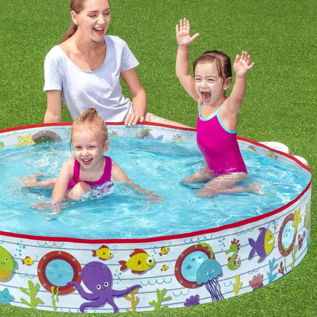 Bestway: Fill 'N Fun подводен свят с твърда стена детски басейн Ø 152 x 25 см изображение 2
