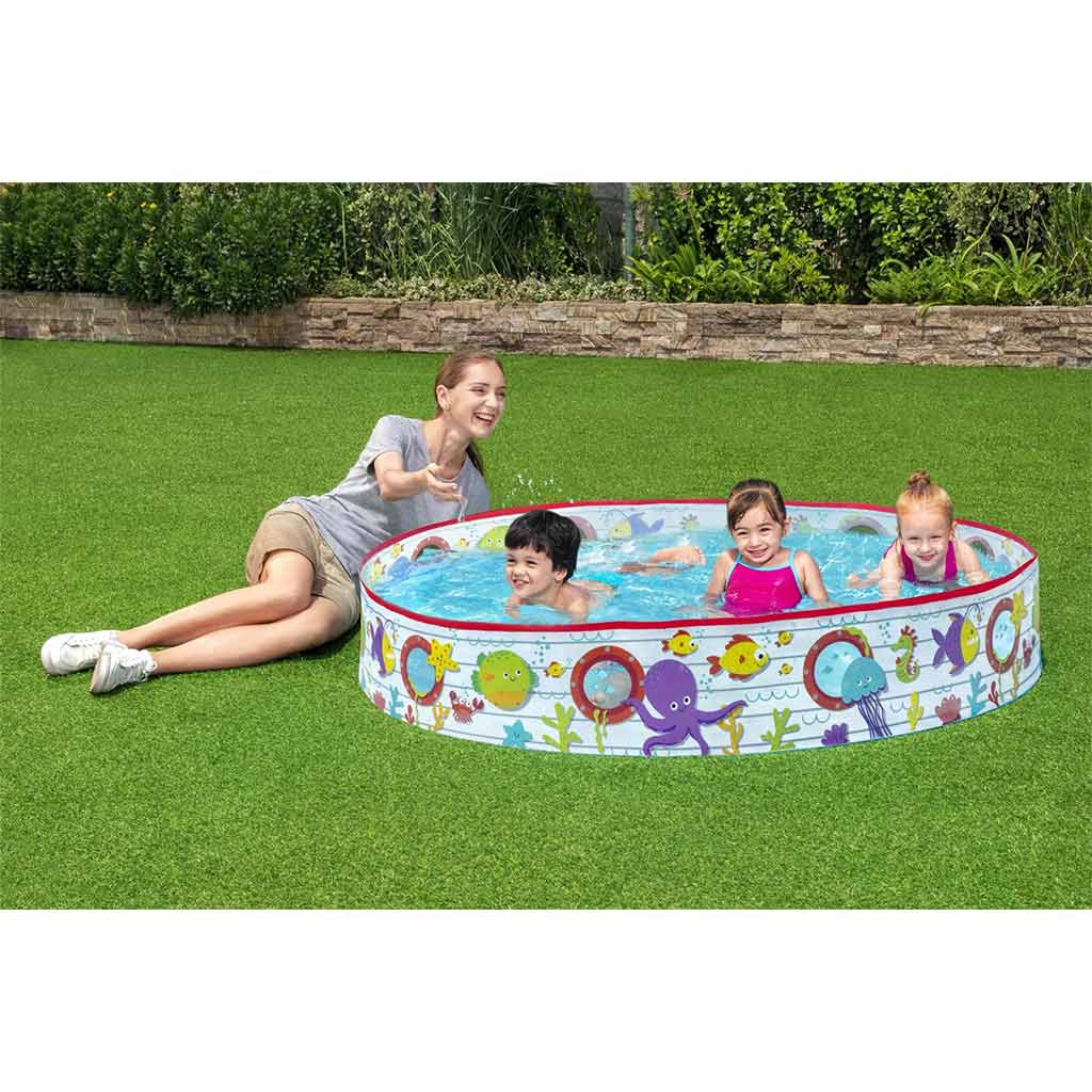 Bestway: Fill 'N Fun подводен свят с твърда стена детски басейн Ø 152 x 25 см изображение 4