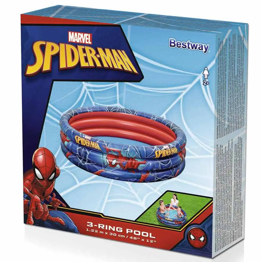 Bestway: Marvel Спайдърмен басейн Ø 122 x 25 см изображение 3