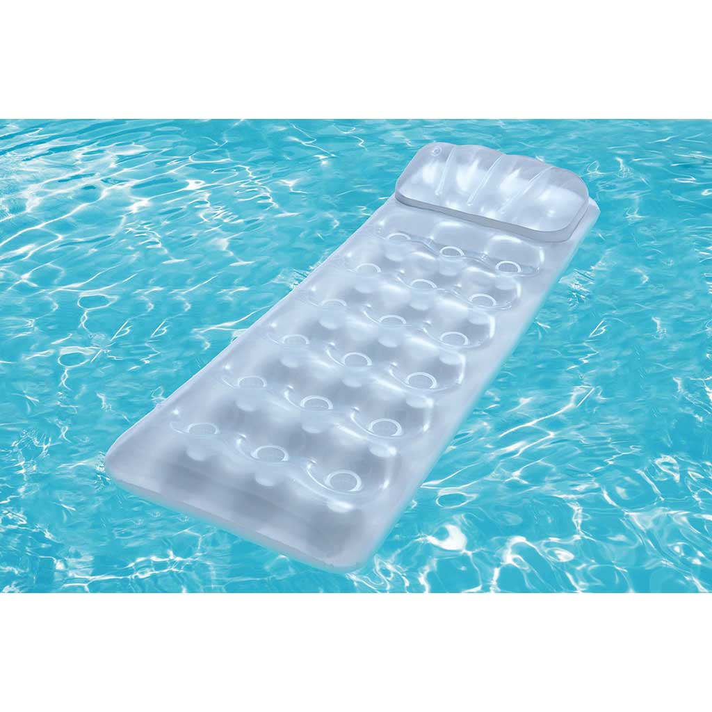 Bestway: Прозрачен гумен дюшек в сребрист цвят 175x63x26cm изображение 2