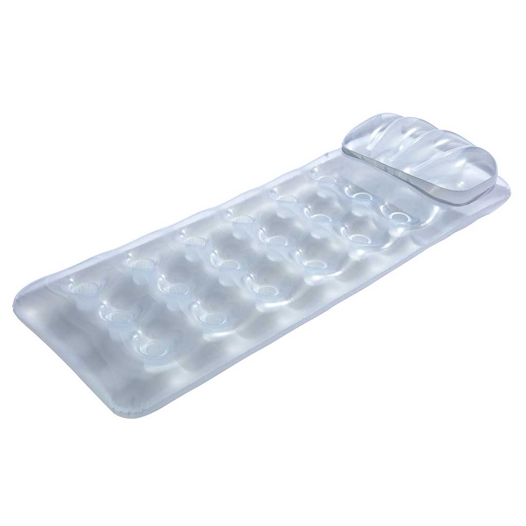 Bestway: Прозрачен гумен дюшек в сребрист цвят 175x63x26cm изображение 1