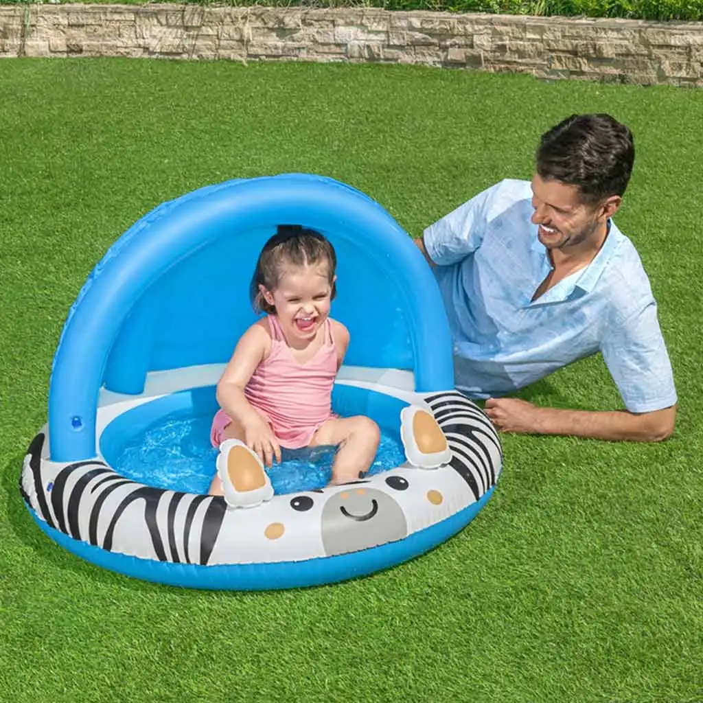 Bestway: Safari Sun™ зебров басейн с покривало против слънце Ø 97 x 66 см изображение 2