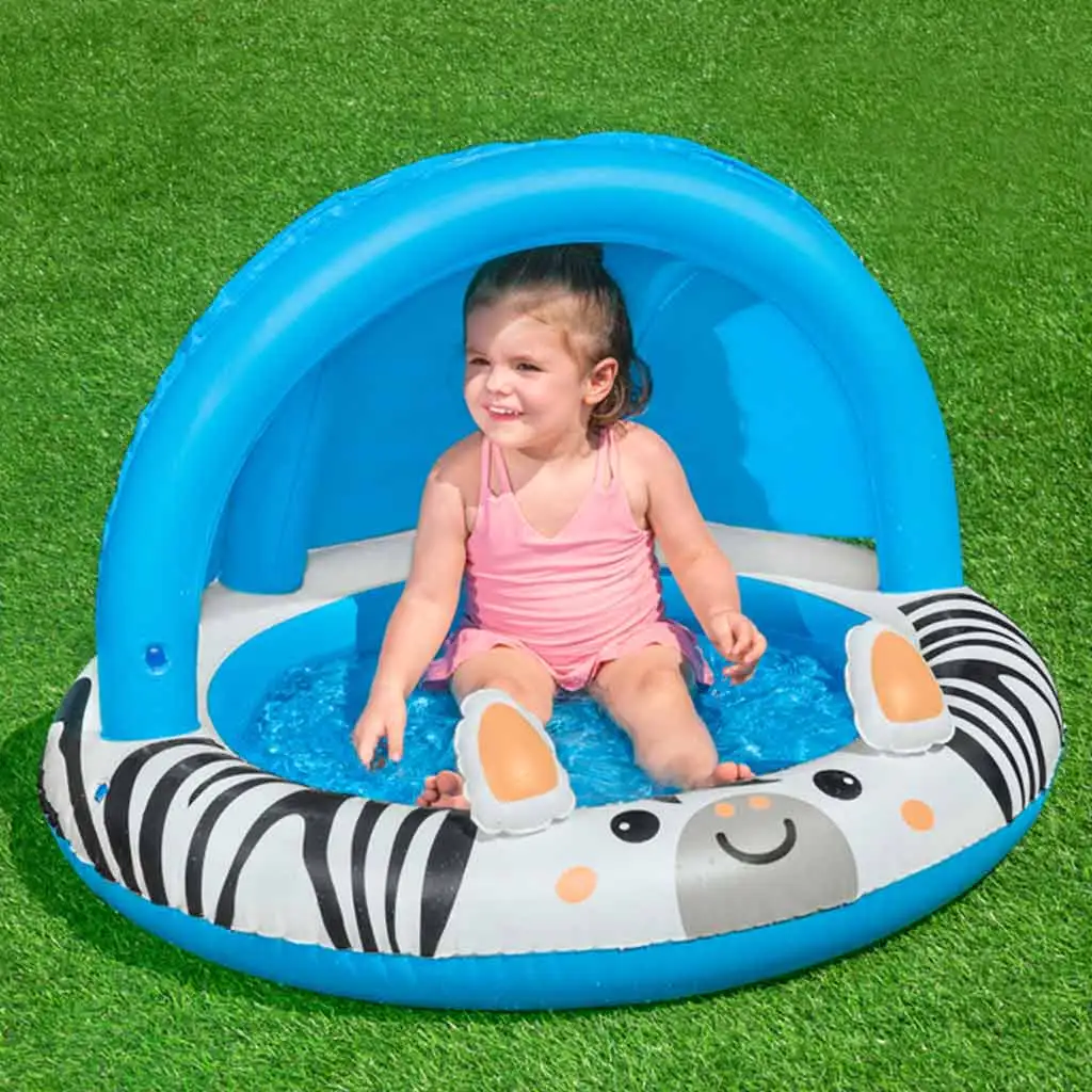 Bestway: Safari Sun™ зебров басейн с покривало против слънце Ø 97 x 66 см изображение 6