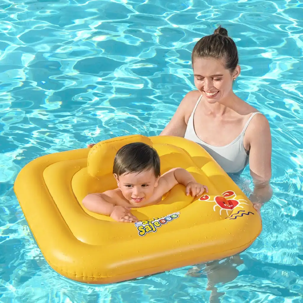 Bestway: Swim Safe - Триъгълен надуваем бебешки плувен пояс 76см изображение 2