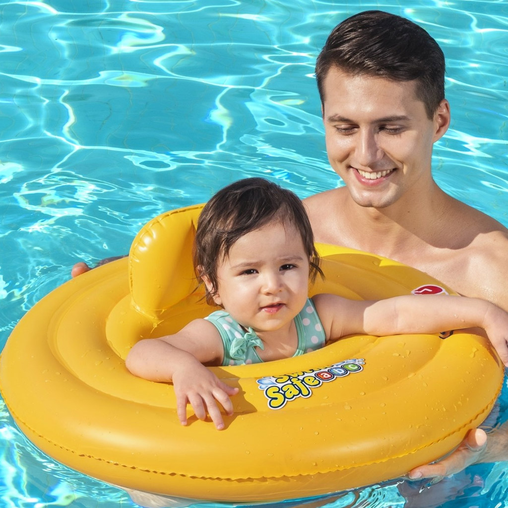 Bestway: Swim Safe - Триъгълна детска надуваема дъска 69см изображение 2