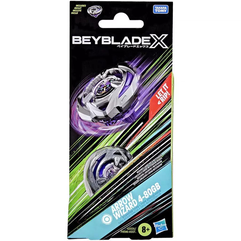 Beyblade X Booster: Arrow Wizard 4-80GB въртяща играчка - Hasbro изображение 1