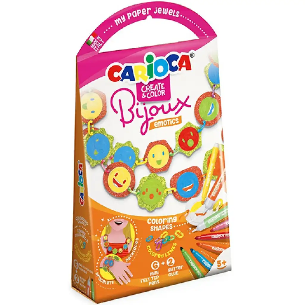 Bijoux Emotics комплект за творчество с бижута - Carioca изображение 1