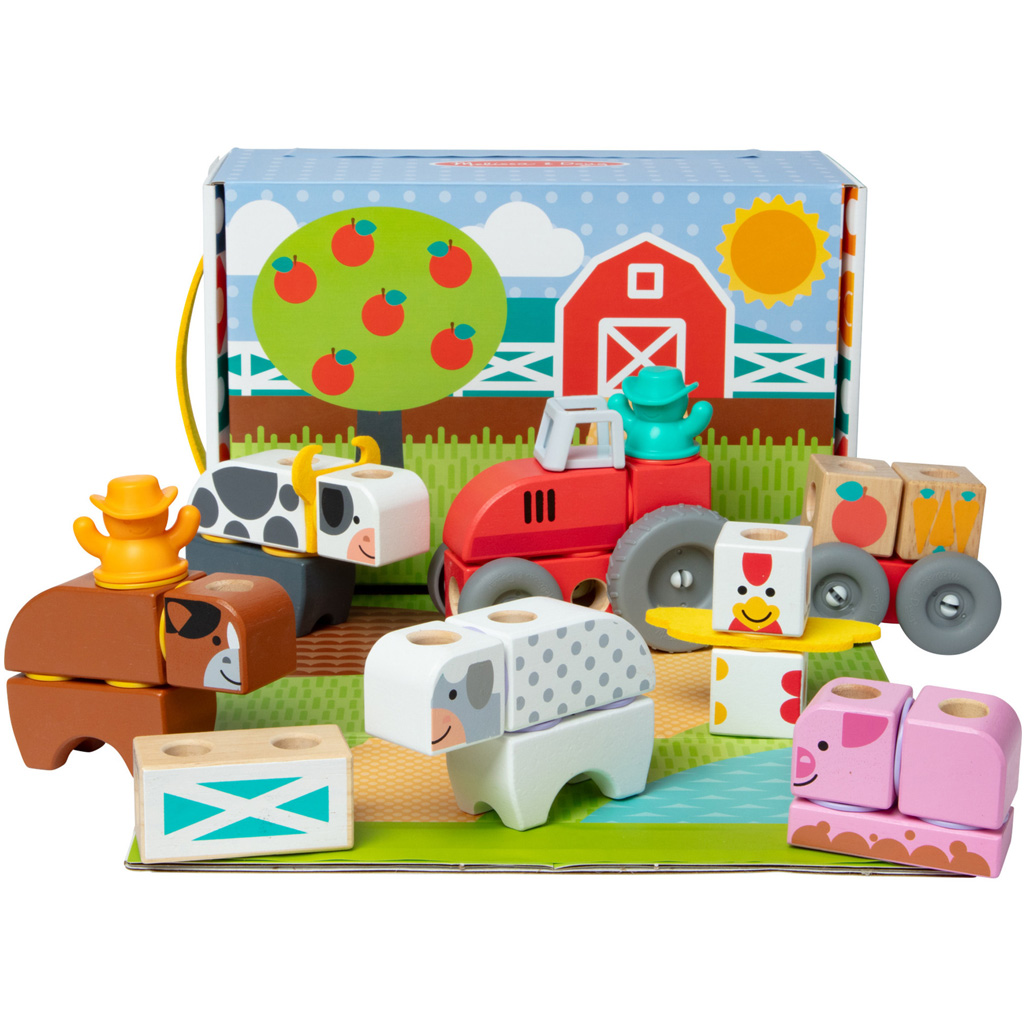 Blockables: Ферма дървен строителен комплект - Melissa & Doug изображение 1