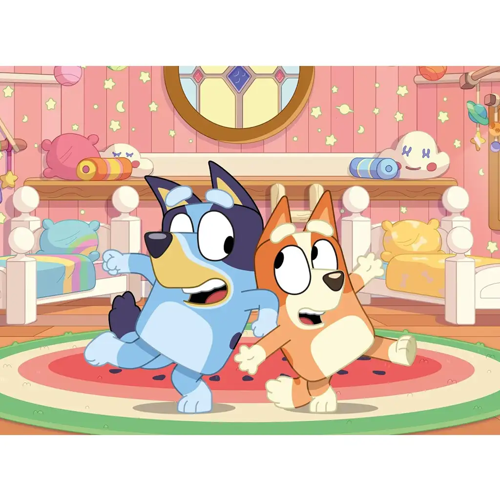 Bluey 2 в 1 24бр. Eco мини пъзел и оцветяване 35x25см - Lisciani изображение 2