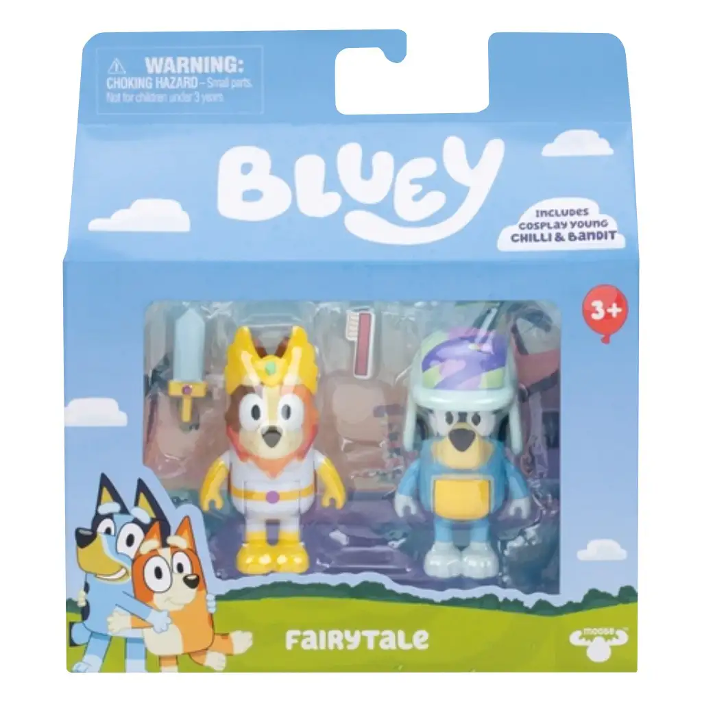 Bluey: Чили и Бандит Приказка 2бр. фигура сет изображение 1