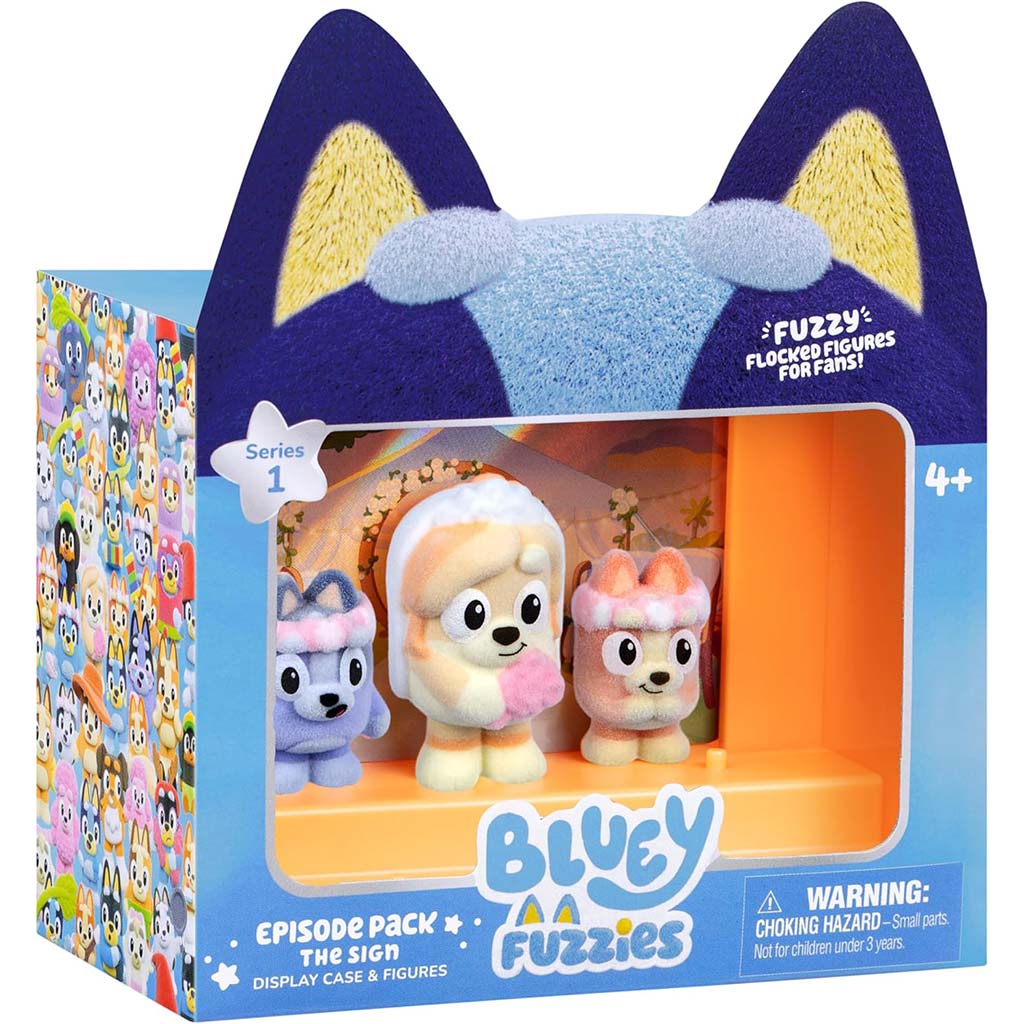 Bluey Fuzzies Епизод 3бр. комплект - Знак изображение 1