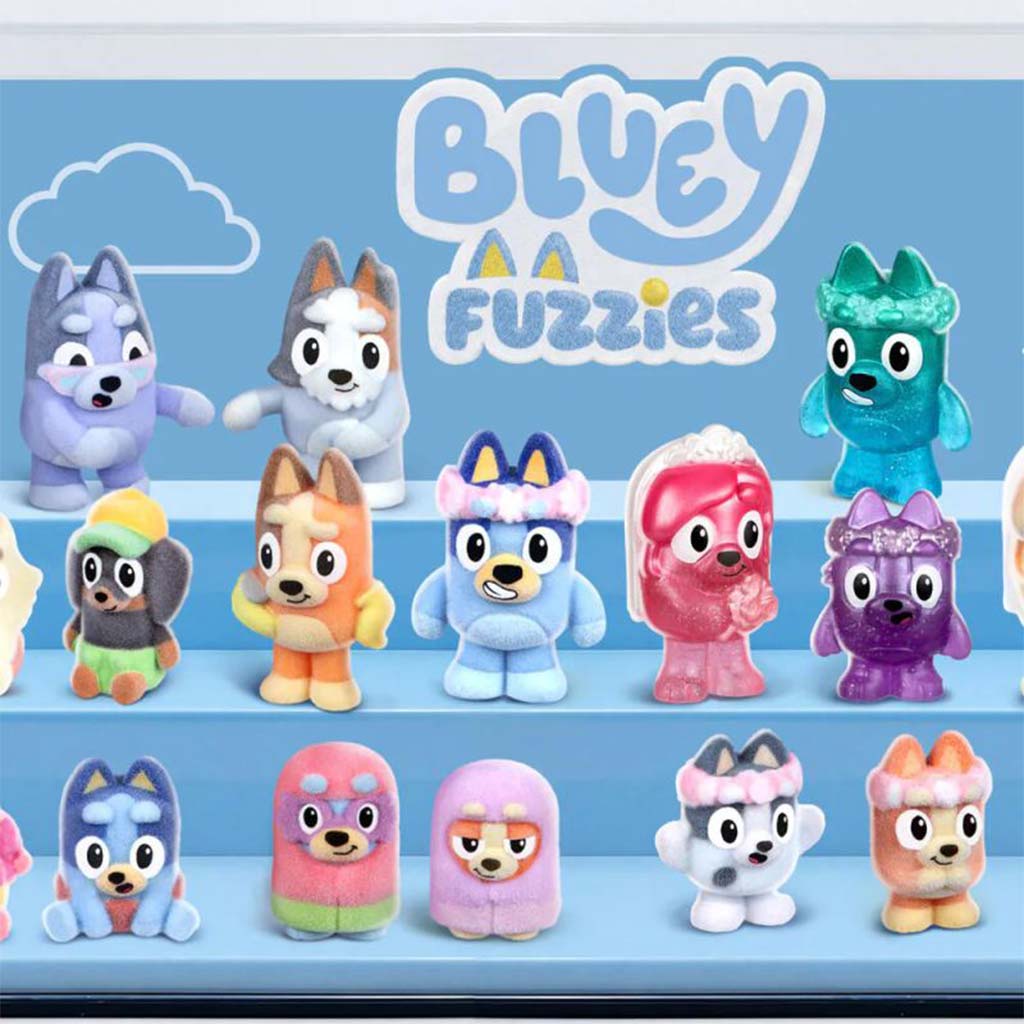 Bluey Fuzzies изненада пакет с 2 фигурки изображение 3