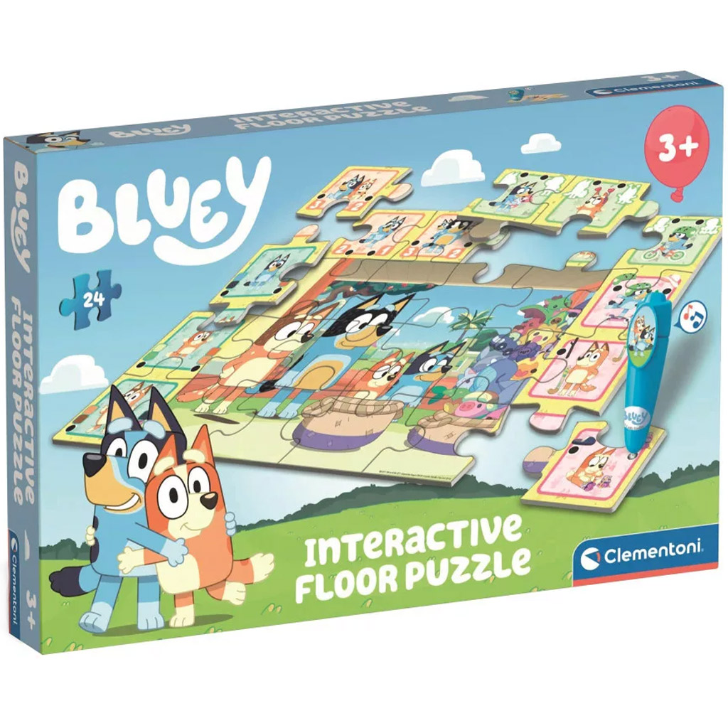 Bluey и приятелите интерактивен 24 части подов пъзел - Clementoni изображение 1