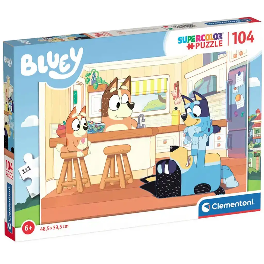 Bluey и семейството 104 части пъзел - Clementoni изображение 1