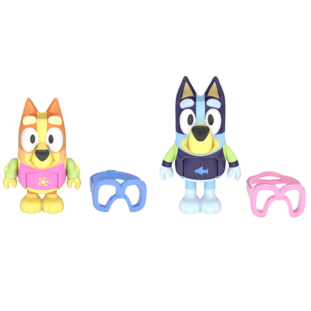 Bluey: Комплект фигурки за парти в басейна с Bluey и Chilli изображение 2