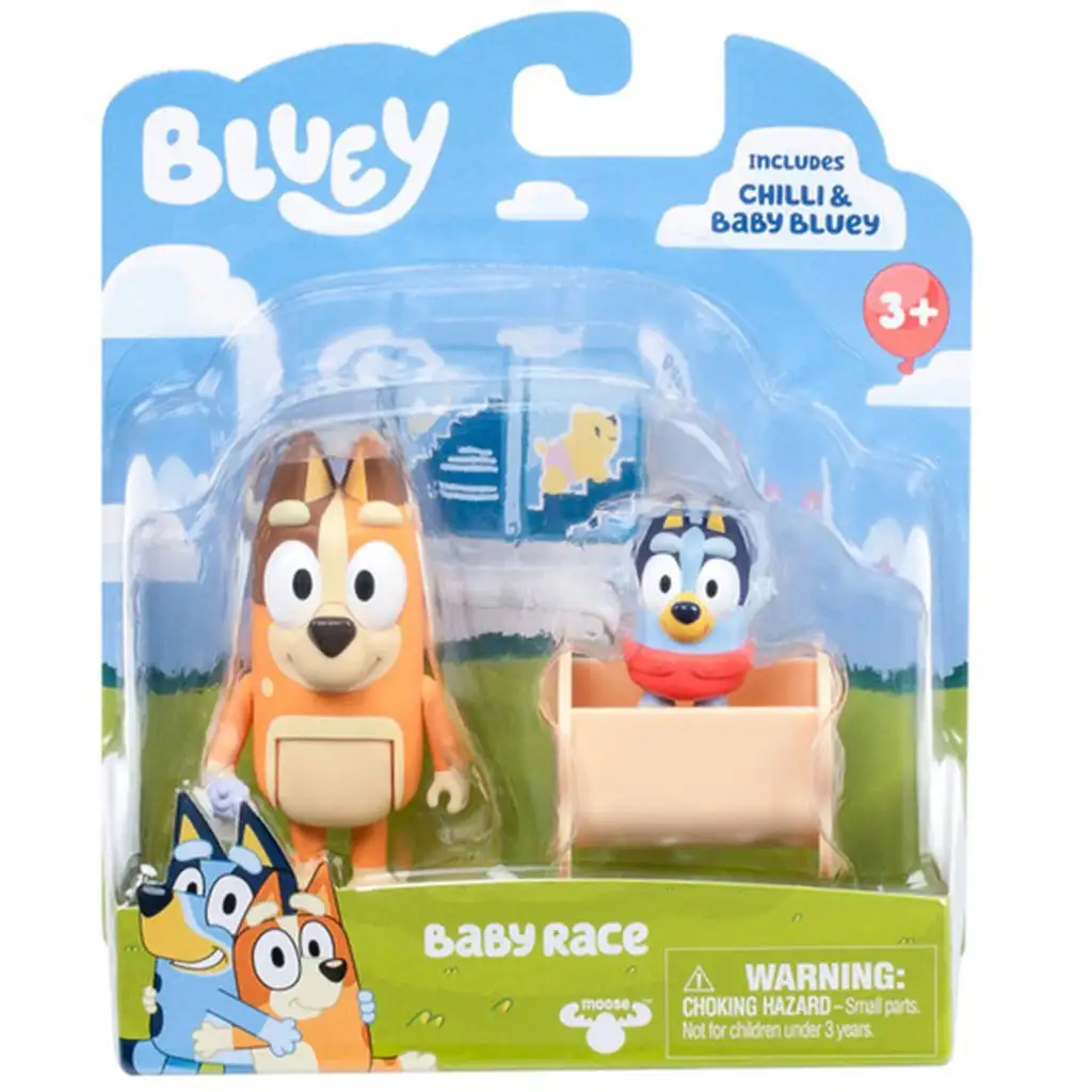 Bluey: Комплект с две фигурки - Бебе Блуи и Чили изображение 1