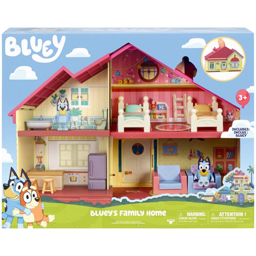 Bluey: Семейна къща с игрален комплект с фигура на Bluey изображение 1