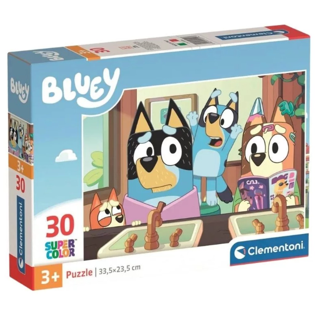Bluey Super Color 30бр. пъзел - Clementoni изображение 1
