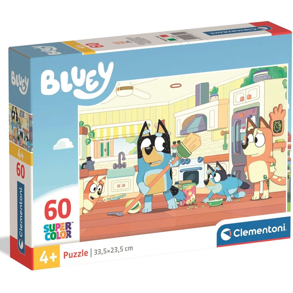 Bluey в кухнята 60 части Supercolor пъзел - Clementoni изображение 1