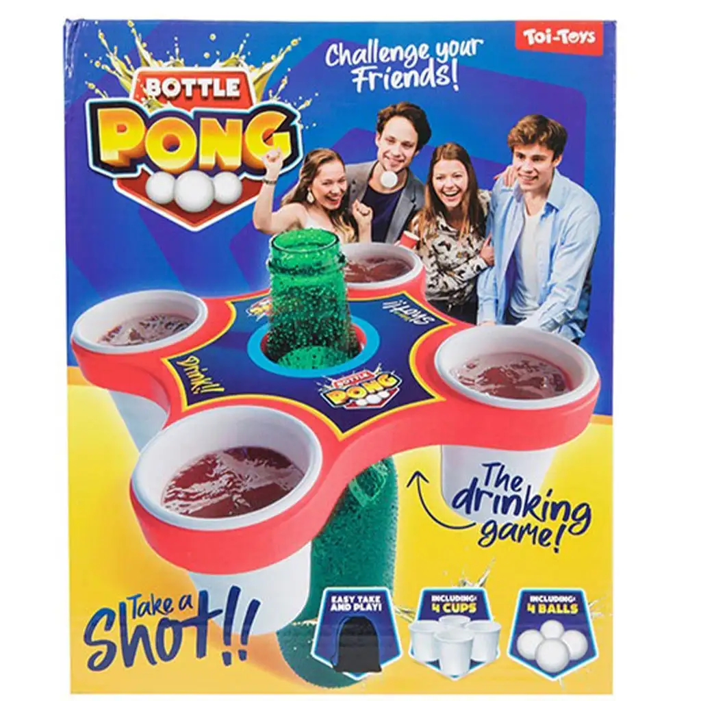 Bottle Pong Сьорпонг Парти настолна игра изображение 1