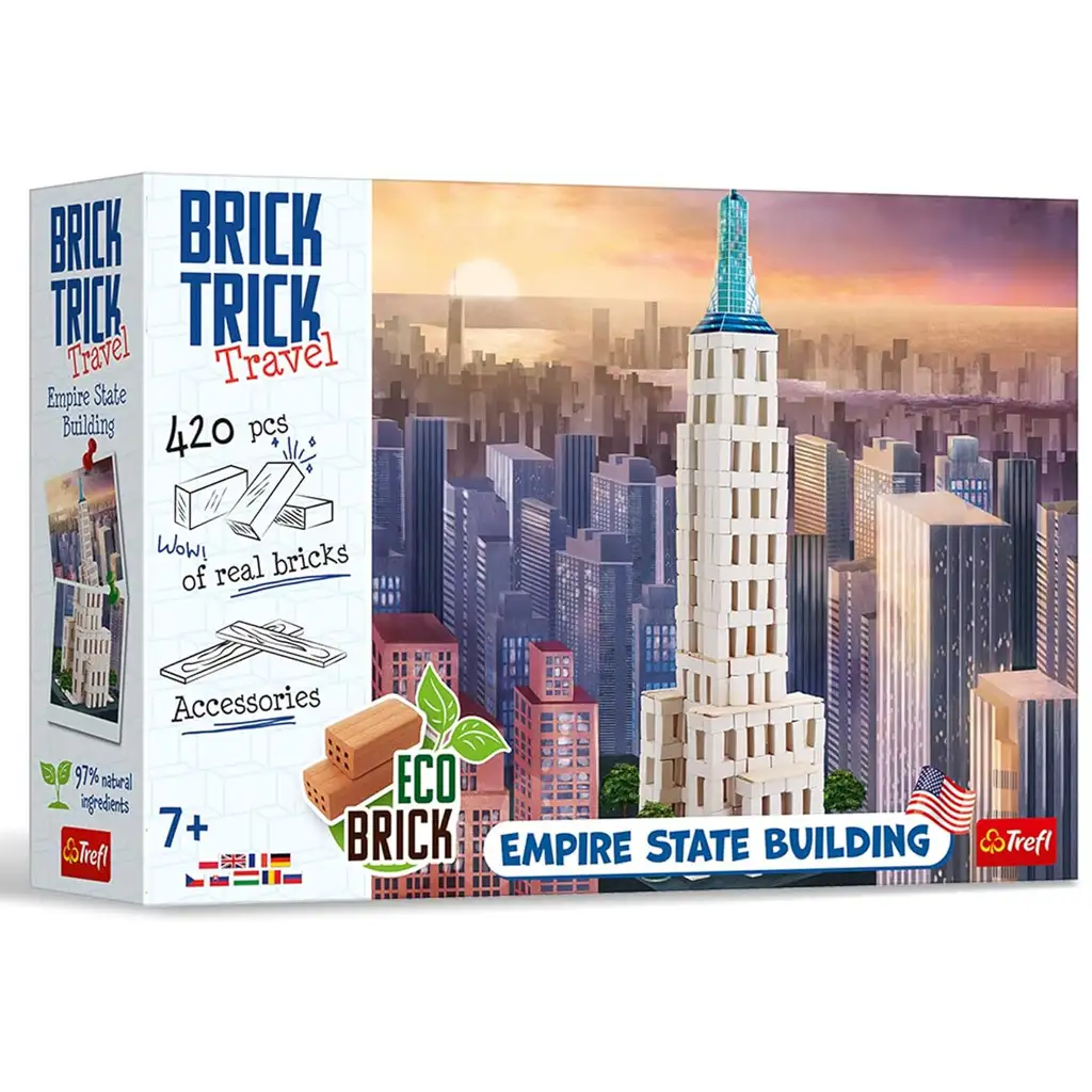 Brick Trick Строим от тухли: Empire State Building XL конструктор - Trefl изображение 1