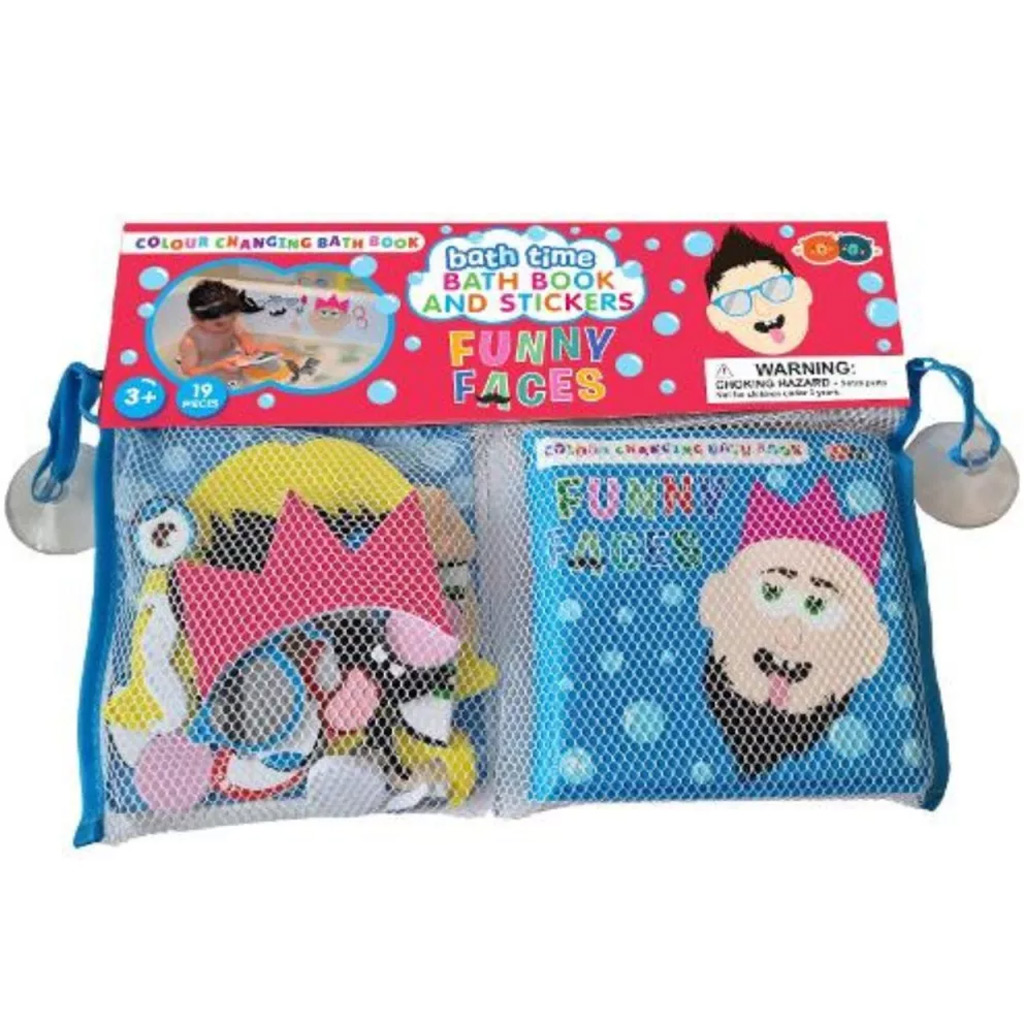 Buddy & Barney Цветен бански книга и стикери - Забавни лица изображение 1