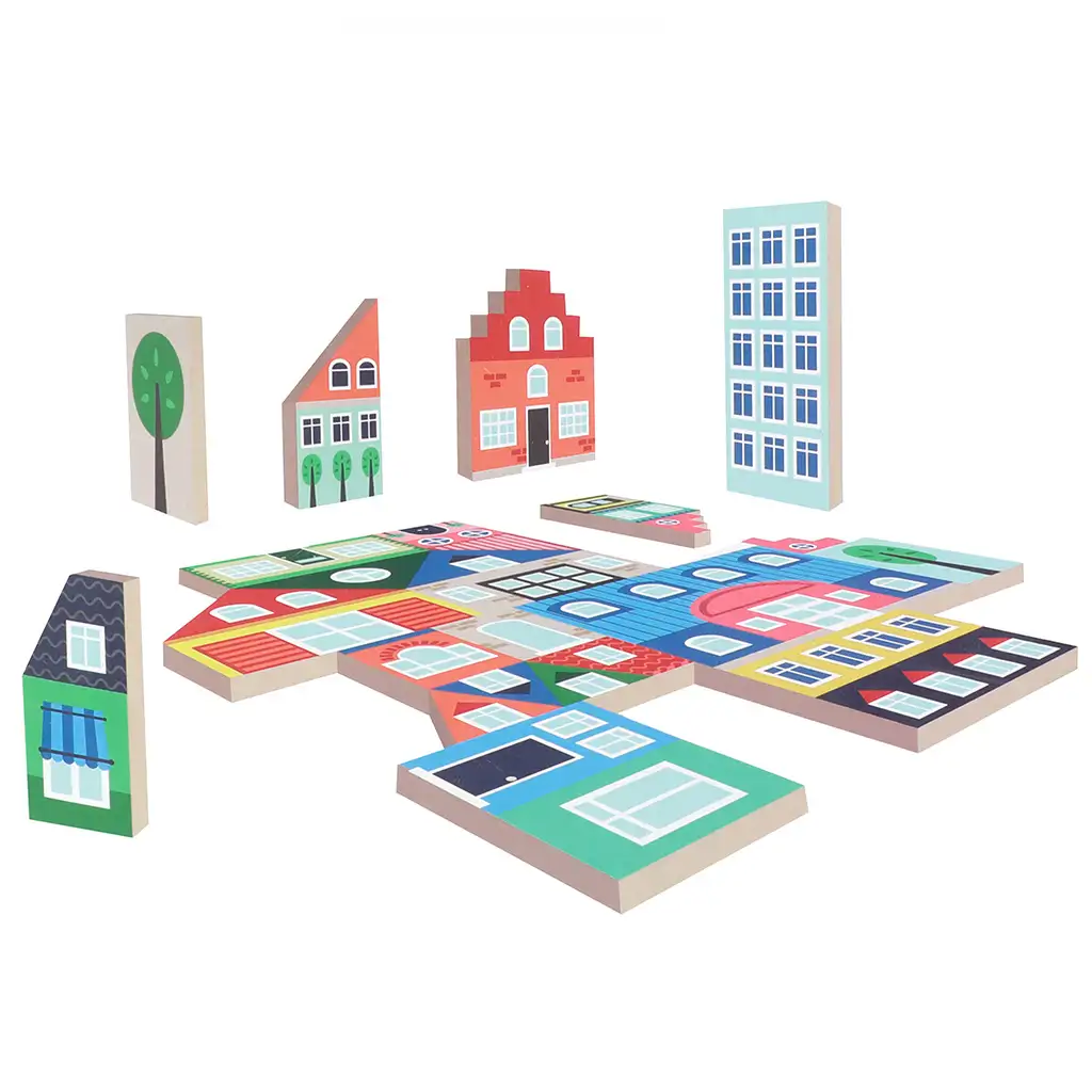 Building Blocks: Град - Дървен конструктор изображение 3