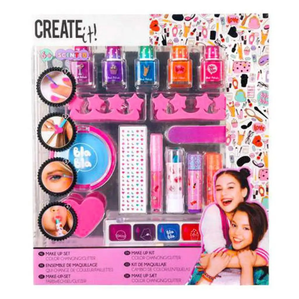 Canenco: Create it! Цветоизменящ се, блестящ комплект за грим изображение 1
