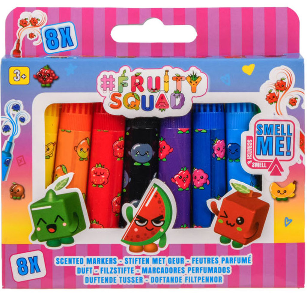Canenco: FruitySquad ароматни мини флумастери, 8бр изображение 1